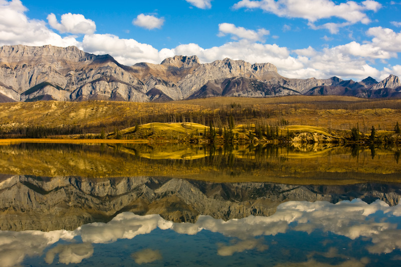 Mountains Reflected In Talbot Lake